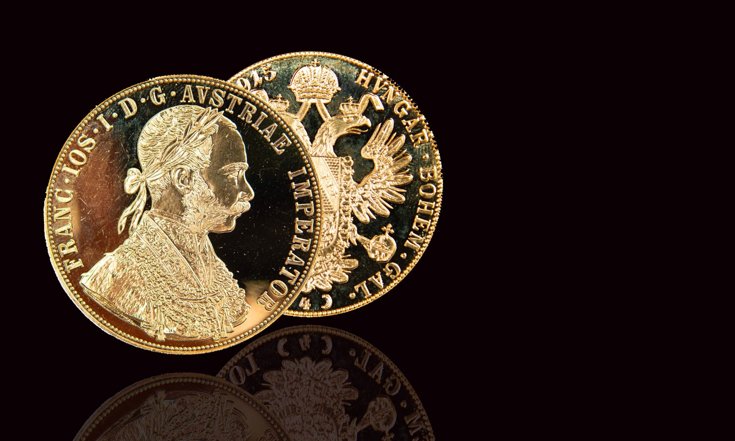 Österreichische Golddukaten mit Kaiser Franz Joseph I. und Doppeladler Münzankauf bei Juwelier Sascha in Wien